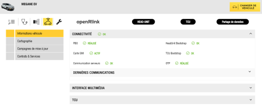 Véhicule connecté - outils Renault